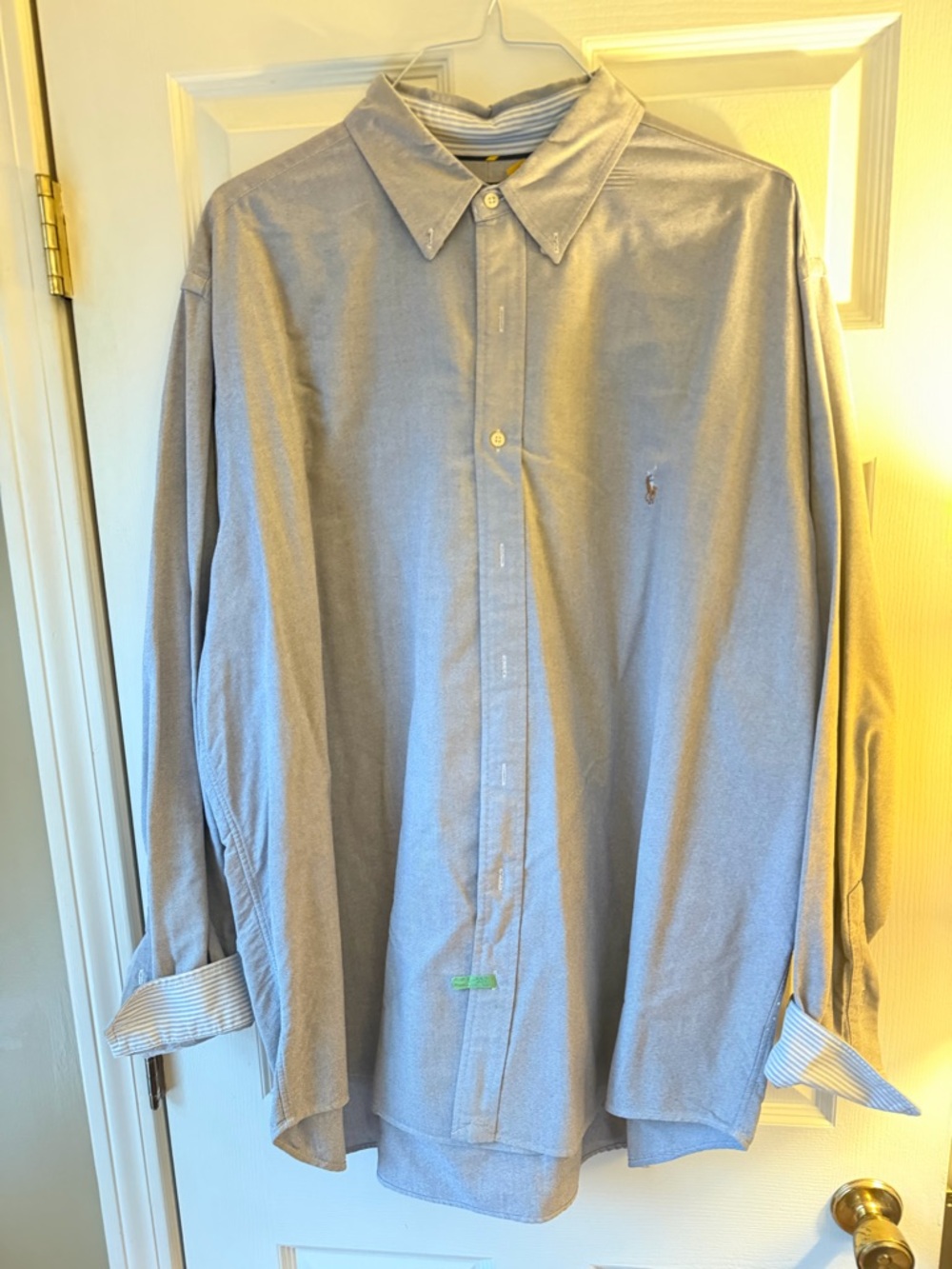 Ralph Lauren Light Grey Oxford Button-Down Shirt 2XB
